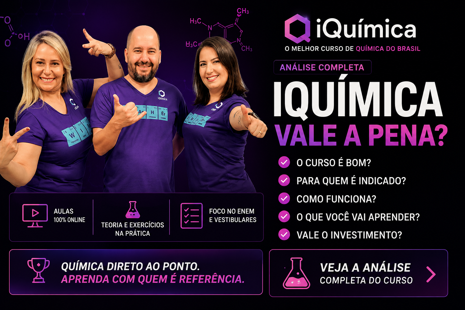 Imagem do curso preparatório analisado para verificar se iQuímica Extensivo vale a pena