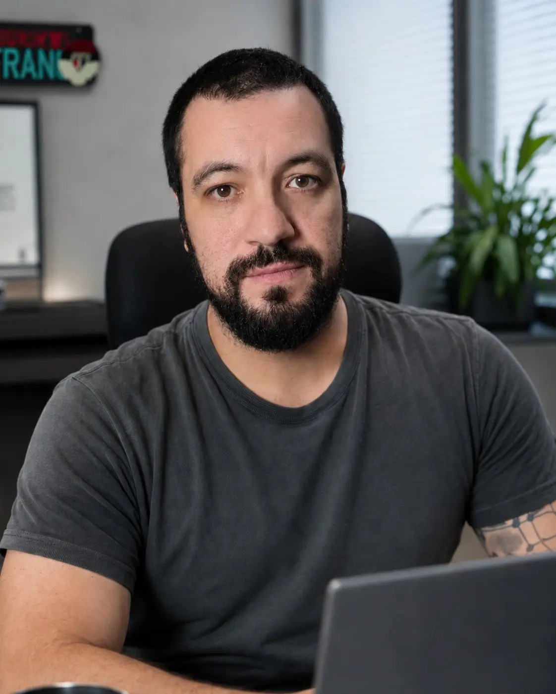 Milton Tucunduva, criador do Impulso Musical, no escritório